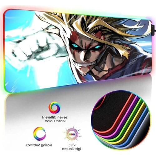 Genshin impact large Mouse Pad Anime Gamer Office Keyboard Mini Pc gamer Desk Mat Gaming Accessories Mousepsd RGB with Usb Port