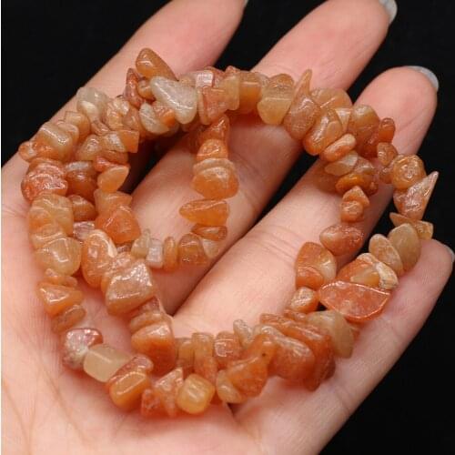 Natural Semi-precious Stones Red Aventurine Broken Stones Beads for Jewelry Making DIY Necklace Bracelet Earrings Accessories