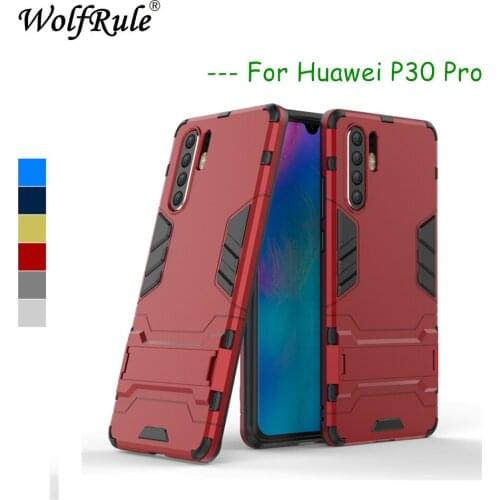 Huawei P30 Pro Case Huawei P30 Pro Cover Soft Silicone + Plastic Kickstand Back Phone Case For Huawei P30 Pro VOG-L29 Bumper