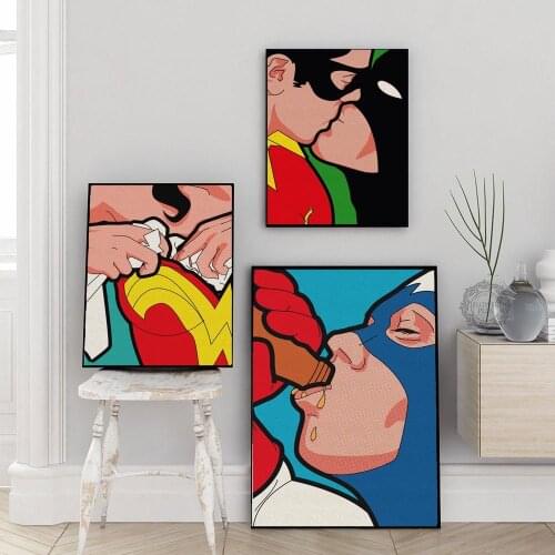 Paintings for Interior Adult Comics Pictures Foe Home Design Modern Bedroom Decor Canvas Posters and Prints Frameless