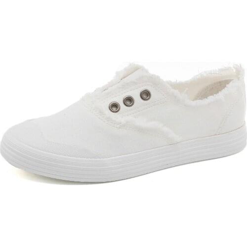 Classic White Sneakers Women Casual Canvas Shoes Female Summer Flat Trainers Fashion Zapatillas Mujer Vulcanize Shoes T1-46