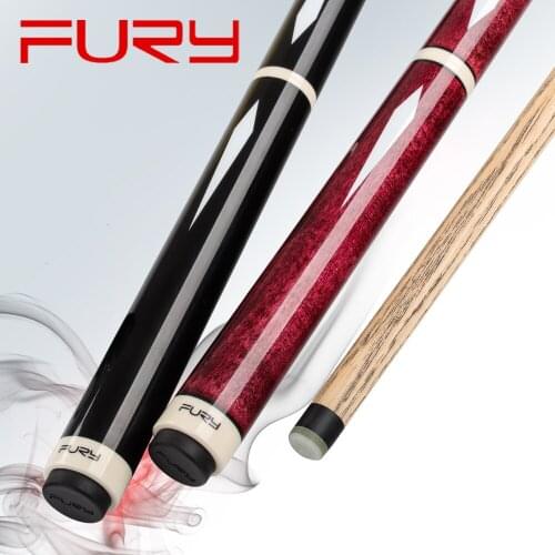 FURY JPS 3 Pieces Billiard Jump Cue Stick Ash Maple Shaft 13.8mm H5 Green Glass Fiber Tip 120cm Billar Cue Kit for Athlete