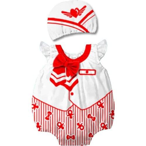 Baby Boys Air Hostess Stewardess Costume Rompers Jumpsuit for Infant Toddler Halloween Christmas Birthday Party Fancy Dress