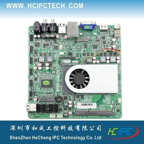 HCIPC M424-5 ITX-HCM10KV1,C1037 Mini ITX Motherboard,2COM,1Mini PCIE,4SATA,JPIO,1DDR3,VGA+HDMI+LVDS,12V DC,AV port