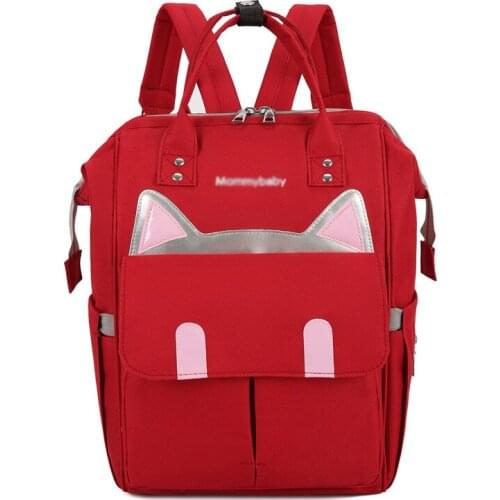Multi-functional Mummy Bag Solid Color Fashion Nursing Backpack MOTHERS Bag Feeding Bottle Large Capacity Storgage Bag