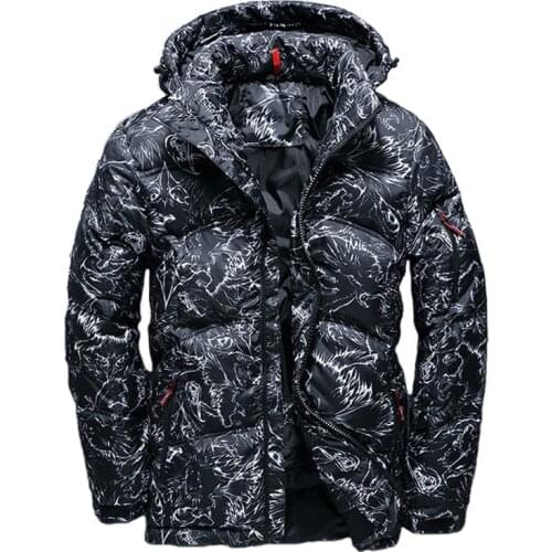 New High Quality Winter Warm Thicken Zipper Coats Mens Hooded Parkas Casual Male Slim Multi-Pockets Overcoat Camouflage Jackets