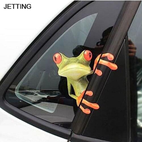New Arrival 3D Frogs Funny Car Stickers car styling vinyl decal sticker decoration High temperature & water Proof 1pc