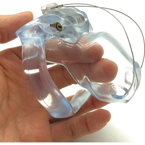 New Resin Male Chastity Device HT V4 Prince Albert PA Puncture Cock Cage With Penis Ring Bondage Belt Fetish BDSM Adult Sex Toys