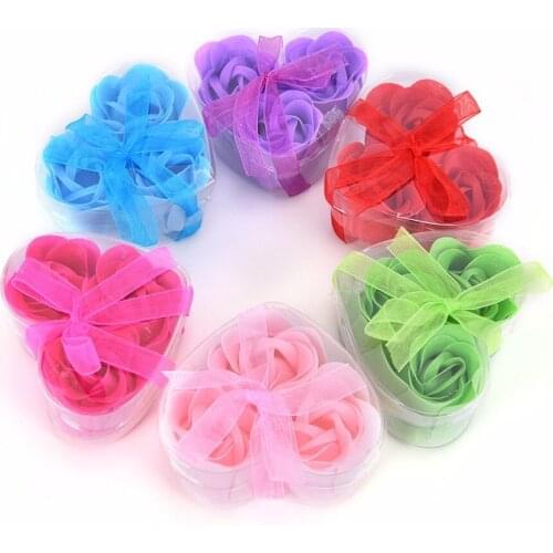 Wedding Party gift for your good friend Scented Rose Flower Petal Bath Body Soap Bath Supplies