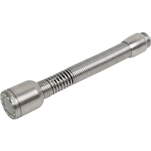 Removable Metal 23mm Camera Head For Pipe Drain Sewer Snake Inspection Camera With 12pcs LEDs Long Flexible Spring Roll