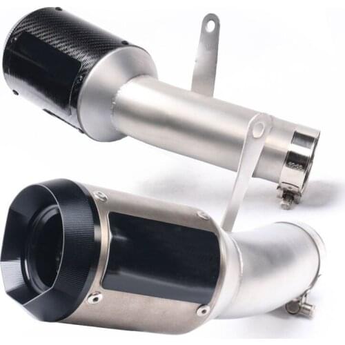 Slip On For BMW S1000RR 2015 2016 Motorcycle Exhaust System Carbon Fiber Sticker Exhaust Pipe Tail Exhaust Pipe S1000RR S1000