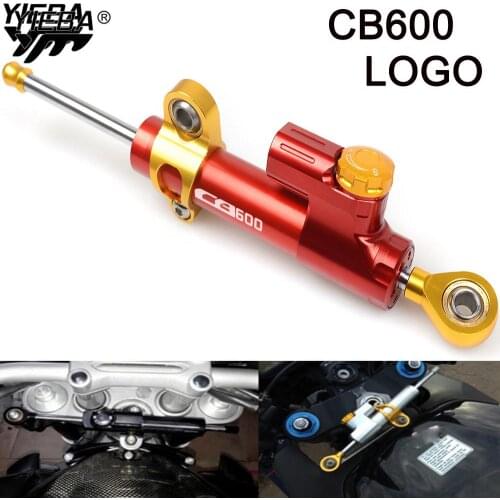 For HONDA CB600 CB 600 CB600 HORNET CB600F With CB600 Universal Motorcycle CNC Steering Dampers Stabilizer Safety Control