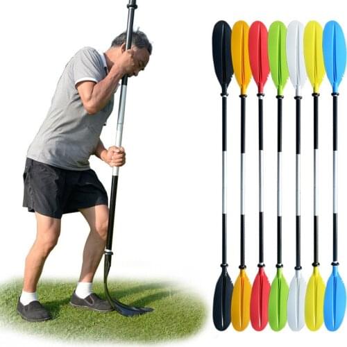 Kayak Paddle 86.6in/220cm Heavy Duty Aluminum Alloy Lightweight Boating Oar for Inflatable Kayaks with Paddle Leash