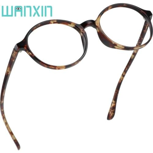 WANXIN Blue Light Blocking Computer Glasses, Transparent Round Lens Filter UV400
