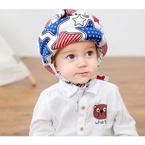 Toddler Safety Helmet Cartoon Anti-collision Pad Infant Hat Learn to Walk Crash Helmets Protective Play Soft Harnesses Cap