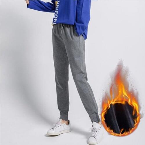 Plus Size M-6XL Women Harem Pants High Waist Loose Thick Velvet Warm Winter Casual Sweatpants Autumn Women Long Trousers