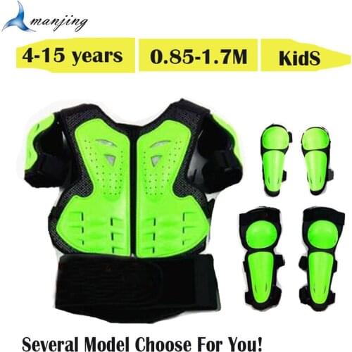 For 4-15 years Child Kids body armor Motocross Vest Chest Spine Guard Baby Riding Horseback Waistcoat Balance knee pad KL