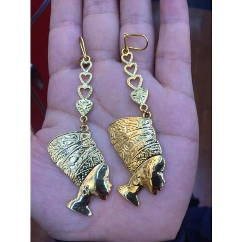 Gold Africa women Earrings Women/Girl Love Trendy Jewelry for African/Arab/Middle Eastern best gift wedding bridal earrings