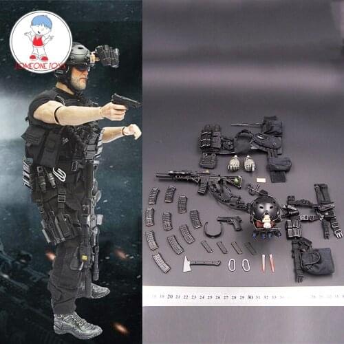 1/6 Male Soldier Figure VH1048 U.S. police Navy SEAL night operations Combat Uniform for 12 inches action Body model accessory