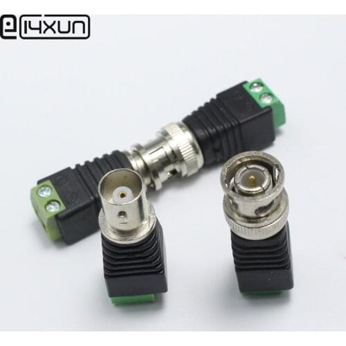 2pcs Coaxial Coax CAT5 BNC Male and female Connector for Annke Coaxial CCTV Camera home security system