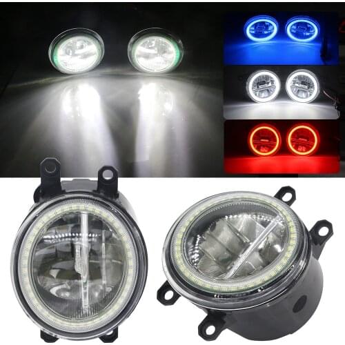 2in1 Car Fog Light Assembly LED Angel Eye Daytime Running Lamp DRL For Lexus LX570 RX350 IS250 IS350 ES350 HS250h CT200h GS350