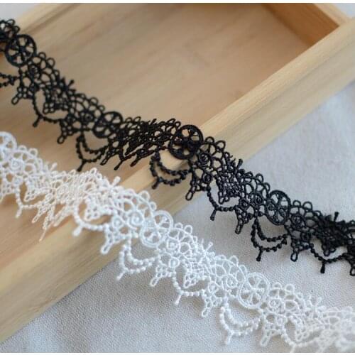 2 Yards High Quality Exquisite Hollow Out Mesh Water Soluble Lace Trim Flower Lace Fabric Clothing Accessories Wholesale