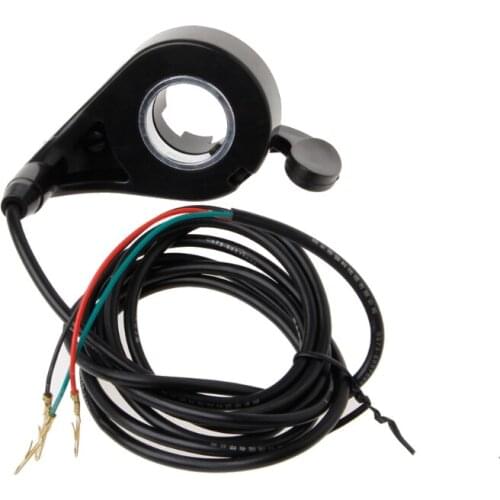 24v 36v 48v Motorcycle 7/8 Handlebar Black Thumb Throttle Electric Bike Scooter