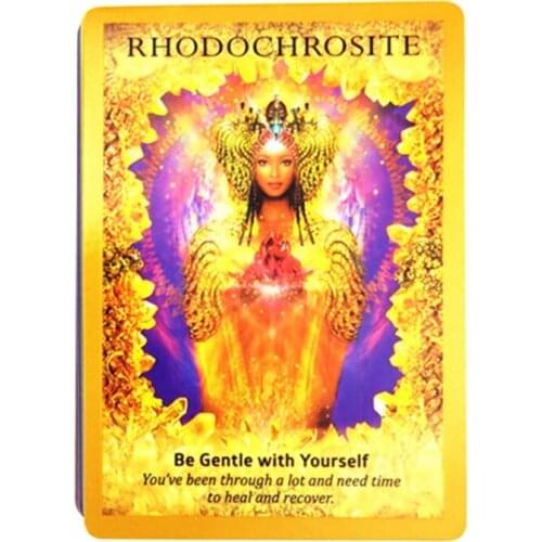 77HC Crystal Angel Oracle Cards Party Board Game Divination Fate 44 Cards Deck Tarot