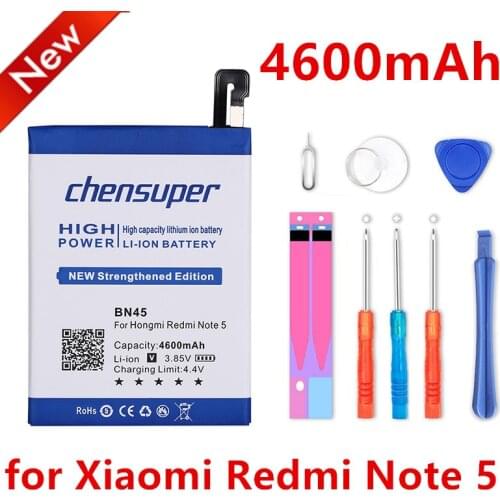 Chensuper 4600mAh BN45 Battery for Xiaomi Redmi Note 5 Hongmi Note 5