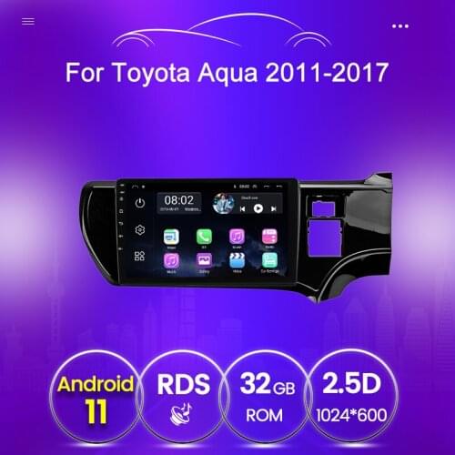 32GB ROM Car GPS Navigation stereo For Right hand Drive For Toyota Aqua 2011 - 2017 Carplay Audio Car Multimedia WIFI BT