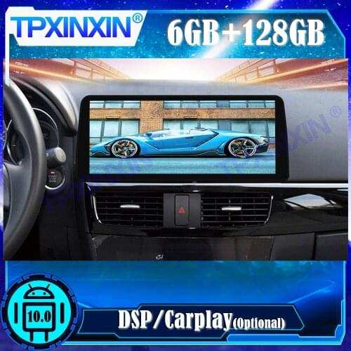 IPS Android 10.0 6+128G For Mazda CX-5 2013-2016 Car Multimedia Player Stereo Recorder GPS Navi Auto Radio Head Unit DSP Carplay