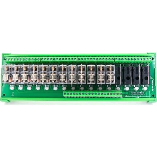DC24V 16 Channel OMRON Relay Module 16 Road Relay Module PLC Amplifier Board TNKG2R-1E-K1624