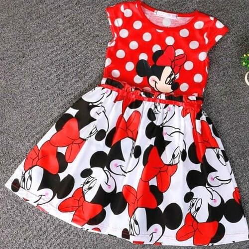 Baby Girls Dress 2020 Summer Cartoon Cotton Fashion Dress Childrens Clothing Kids Princess Dresses Casual Clothes 0-2Years