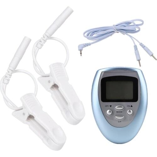 IKOKY 1 Pair Electric Shock Nipple Clip Nipple Clamp Breast Massager Accessories Clitoris Clip Stimulate Sex Toys For Women