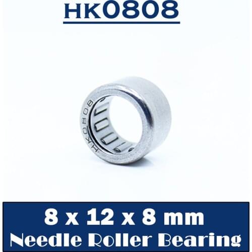 HK0808 Needle Bearings 8*12*8 mm ( 10 Pcs ) Drawn Cup Needle Roller Bearing HK081208 TLA88Z 37941/8