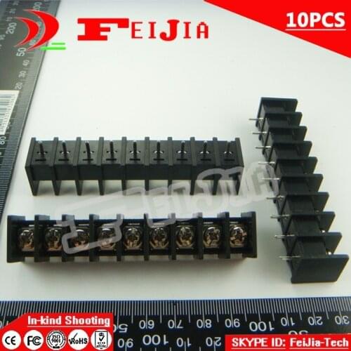10PCS 35-8.25-9P / 35 8.25mm 9Pin Barrier Terminal Block Screw Terminal Block Pitch 8.25mm Terminal Block Free Shipping