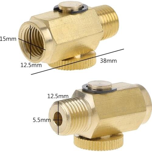 YYSD 1/4'' NPT Brass Compressed Air Pressure ValveInline Regulator Solid Tool