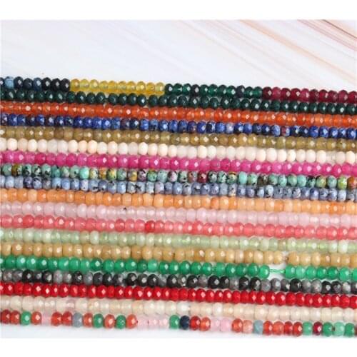 Linxiang multicolor faceted expected Abacus bead spacers Loose Beads DIY bracelet necklace ear stud Accessories
