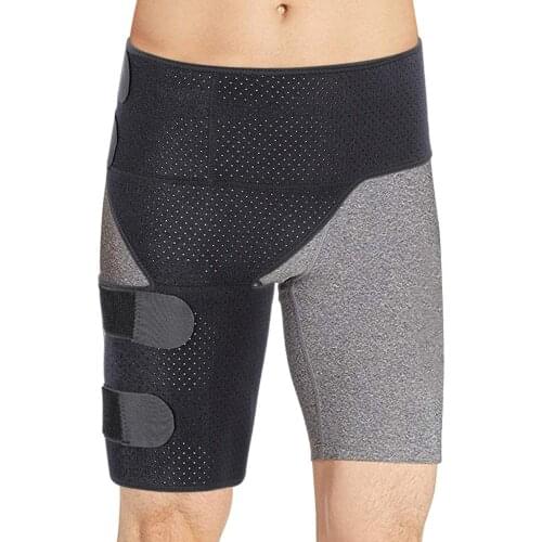 Medical Groin Support For Joint Pain Pulled Groin Sciatic Nerve Pain Hip Thigh Injury Recovery Rehab Adjustable Compression Wrap