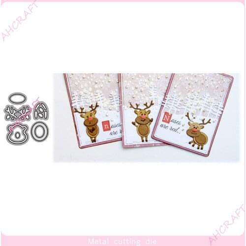 Christmas fawn Metal Cutting Dies for DIY Scrapbooking Photo Album Decorative Embossing PaperCard Crafts Die2020