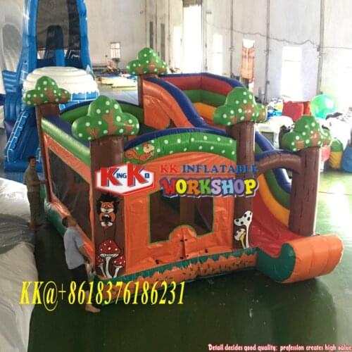 Christmas Multifun Jungle World Adult Large Bouncy Castle Slide Juego Inflable Fun Bounce House Commercial