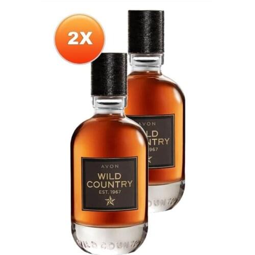 Avon Wild Country Mens Perfume Edt 75 Ml. Double Set. The choice of free-spirited men. A blend of lavender and geranium. Atten