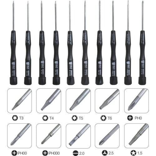 10 in 1 Magnetic Screwdriver Set Pentalobe Torx Y-Type Phillips Flatted for Huawei Samsung Mobile Phone Tablet PC Repair Tools