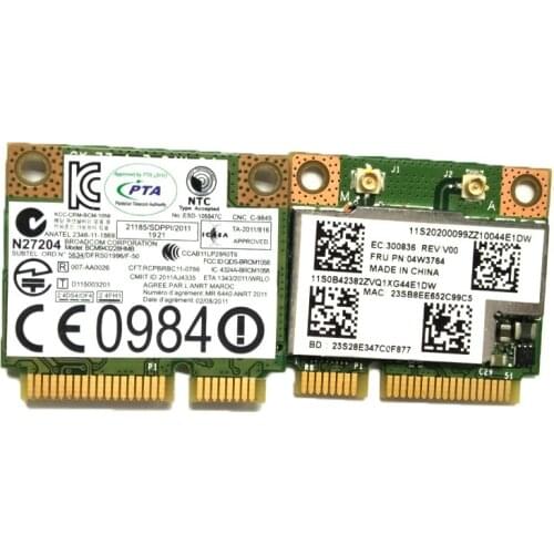 NEW For Broadcom BCM943228HMB WIFI for Bluetooth 4.0 Half MINI PCI-E Card For IBM Lenovo E130 E135 E330 E335 E530 E535