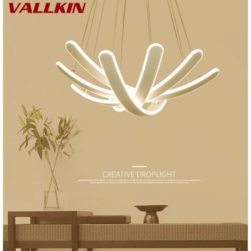 Novelty LED Pendant Lights for Dining Room White Pendant Lamp for Coffee House Bedroom Suspension Hanging Light Ceiling Lamp