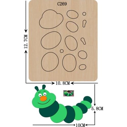 New Wooden die Scrapbooking C-269 Cutting Dies for common die cutting machines on the market