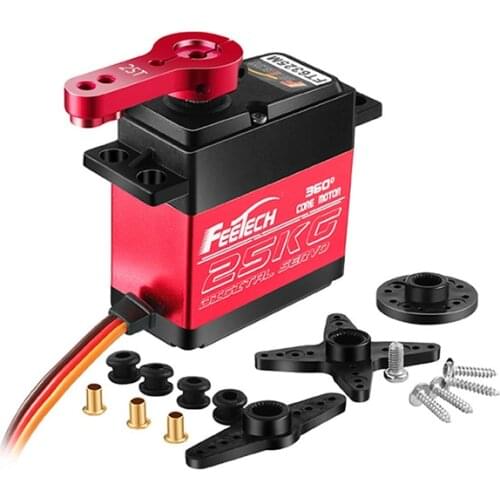 Feetech FT6325M FT6335M Digital Servo 7.4V 25kg.cm /35kg.cm 360 Degree Magnetic Steel Gear RC Servo For RC Cars Plane Quadcopter