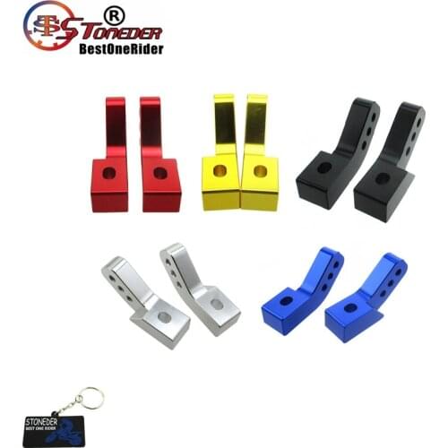 STONEDER Aluminum CNC Ajustable FootPeg Extender Riser Bracket For Pit Dirt Bike Motard