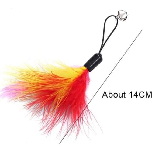 Kitty Three-section Telescopic Funny Cat Stick Toy 5 Replacement Head Set