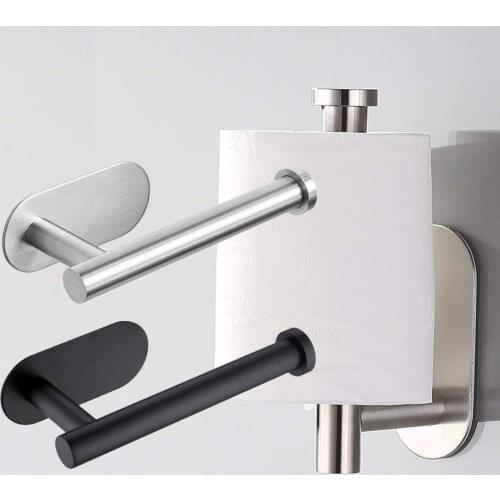 1 X Roll Holder Towel Rail 16*8*4.5cm Toilet Roll Holder Bar Towel Ring Rail Stainless Steel No Drilling